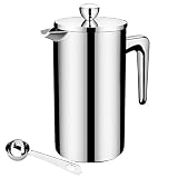 フレンチプレス コーヒーメーカー カフェティエール ステンレス製 ダブルウォール 700ml