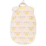 6重ガーゼ スリーパー ベビー パジャマ ふわふわ コットン 柔らかい 綿 (ゾウさん)