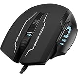 【XTRIKE】ゲーミングマウス 光学式 usb有線 マウス 7色LEDライト 高精度DPI 4段階調節 プログラム可能6ボタン GM-20