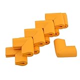 uxcell コーナークッション　コーナーガード　コーナーパッド　コーナーカバー エッジ カバー パッド リビングルーム用 引き出し テーブル 気泡ゴム製 オレンジ 10個入れ