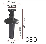プッシュ　リベット　三菱系　バンパー用　PF-C80　10個
