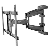 An Style FUNAI フナイ 船井対応 壁掛け金具 40インチ43インチ48インチ49インチ50インチ55インチ65インチ 型 対応 壁掛金具 上下左右角度調節 液晶 TV 金具 テレビ フレーム テレビ壁掛け金具 TV壁掛け金具 冷間圧延鋼 チルト＆スイベル移動式 ブラック 耐荷重45.5kg