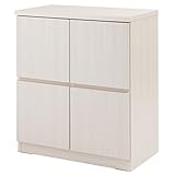 スクエアキャビネット 幅70cm ロー 板扉タイプ ホワイト TE-0084 マルチラック 木製