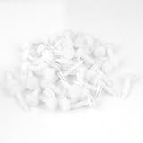 50個8ミリメートル穴径プラスチックリベット車のドアトリムパネルリテーナホワイトクリップ