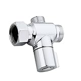 Homyl ミキサーバルブ　シャワー　ヘッドダイバータ　噴霧器　1/4回転　3ウェイバルブ　Tアダプター　　