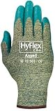 アンセル501 012-11-50.13 HYFLEX中型カット耐性の手袋、サイズ8 - ブルー、グリーン