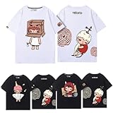 YATIEY(アティ) ｔシャツ 奈良美智 半袖 夏服 インナーシャツ 上着 トップス スポーツシャツ 記念シャツ 丸首 綿 肌着 人気 ゆったり 軽い 快適 通気性 メンズ レディース 通勤 日常着 春夏 誕生日 プレゼント (M,ホワイト-4) [並行輸入品]