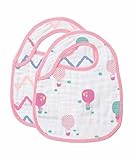 Angel Dear Muslin Bib Set (Pink Owl, 2-Piece) by Angel Dear