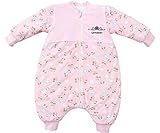 エルフ ベビー(Fairy Baby)新生児スリーパー 赤ちゃん寝袋 防寒着長袖 2Way 動物柄 ピンク 60CM