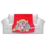 ブランケットウルトラソフトFuzzy 4サイズ！DIANOCHEデザインからby Marley Ungaro German Shepherd DogレッドホームDecor Unique Designe