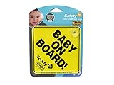 【並行輸入品】セーフティープレート【BABY ON BOARD(パッケージ入り)】 BABY IN CARなど、赤ちゃんを守るカーアクセサリーシンプルデザイン/リアウィンドウに吸盤で装着
