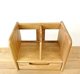 ブックスタンド 本立て スライド ラック 幅35cm カラー：ナチュラル