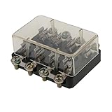 MagiDeal 12 V回路車ボート自動車ATCブレードヒューズボックスブロックホルダーato 4 / 6 / 8 Way 4-WAY 0755020110001USA
