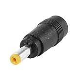 uxcell DCプラグアダプター DC電源アダプター 4.75 x 1.7mmオスバレ ルコネクター5.5mm x 2.1mmメスジャック 1 PC 黒