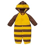 西松屋 EFD 着ぐるみ長袖コンビドレス（ウシ/てんとう虫/ハチ）【新生児50-60cm】 新生児 ハチ(イエロー)