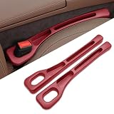 隙間クッション 車 レクサス 専用 隙間埋め シートクッション レクサス 専用 隙間収納スペース 一体成形 正 裏面取付可 小物落下防止 収納ポケット 車 アクセサリー 取り付けが簡単 運転席+助手席 2枚入り (レッド)