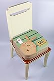 子供用　高さ調節　お食事クッション　チェアクッション　厚手(10cm)　ウサビッチ
