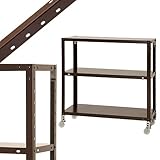 スマートラック NSTRK-254 幅80×奥行30×高さ79.5cm 3段 ブラウン 80㎏/全