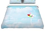 KESS InHouse Sylvia Coomes "Balloons in the Sky" Photography Kids Featherweight Queen Duvet Cover, 8