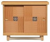 大川家具 baba WOOD WORKS 下駄箱 啓匠 120cm幅 ロータイプ ナチュラル 190217