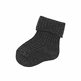 (靴下屋) kutsushitaya ベビー 折り返しリブショートソックス チャコールモク