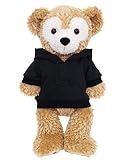 ダッフィー＆シェリーメイ兼用 パーカーコスチューム（大） コスチューム 服 セット ぬいぐるみ別売【オリジナル ハンドメイド】 ぬいぐるみSサイズ用 洋服 トップス オリジナルデザイン ダッフィーグッズ (ブラック)