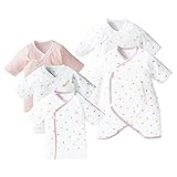 赤ちゃん本舗　新生児肌着５点セット　たまご・ミルク　ピンク　日本製