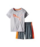 (プーマ) PUMA キッズセットアップ PUMAR Two-Piece Shorts & Tee Set (Toddler) Smoke Grey 3T 身長: 89-98cm [並行輸入品]