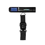 Luxebell® 吊りはかり デジタル荷物スケール スーツケース计量器 小型 携帯 軽量 旅行用 電池を含む 最大50KＧ (ブラック）