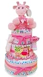 A Star Is Born! Baby Girl 3 Tiered Diaper Cake by The Gift Basket Gallery [並行輸入品]