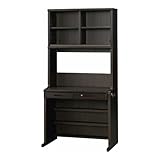 国産 完成品 収納力抜群 デスク90アルト ウェンジカラー[幅90.3cm 高さ180.3cm] 1250947