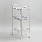 自由組立エステワゴン 3段 ( 3-C ) ( 23111+23113+23116+23118 ) [ エステワゴン ネイルワゴン キッチンワゴン マルチワゴン サイドワゴン キャスター付き 収納 業務用 サロン ワゴン ラック ]