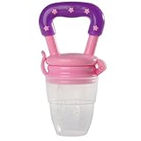 Generic Baby Food feeder-silicone Teether Nibbler with Fresh Fruits Vegetable for Toddlersピンク