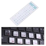 クリアロシア語キーボードステッカーレイアウトノートブックコンピュータのキーボードキースティック防塵ラップトップアクセサリー G7H7