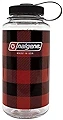 Nalgene 32 oz Wide Mouth Bottle - Red Plaid