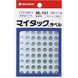 ニチバン:ニチバン マイタックラベルML-151銀 ML-15110 型式:ML-15110（1セット:10枚入）