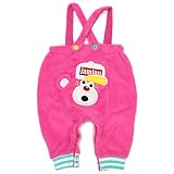 JAM イロイロクマテンベイビーサロペ ピンク 80