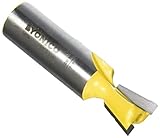 Yonico 14114 ダブテールジョイント (蟻継ぎ) 用ルータビット 角度14° 1/2インチ (1.27cm) シャンク
