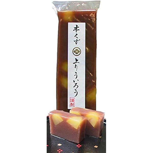 ういろうページ Amazon | 桃太郎製菓 本くず 上りういろう・抹茶水無月 230g 1本