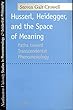 Husserl, Heidegger, and the Space of Meaning: Paths Toward Transcendental Phenomenology (Studies in Phenomenology and Existential Philosophy)