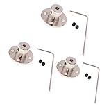 Perfk 高品質　フランジ カップリング　シャフト　カプラー　モーターコネクタ　3セット　4mm + 6mm + 8mm　スチール