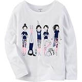 カーターズ Carter's/ ロングスリーブヨガグラフィックティ ホワイト トップス長袖Tシャツ 3ヶ月【並行輸入】