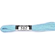 Amazon.co.jp: 刺繍糸 ブルー系 （ 371A番) 1かせ 8m