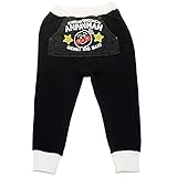 【本体綿100％】2017年 秋冬 アンパンマン 裏毛 カンガルーポケット スウェット ロング丈パンツ ANPANMAN ブラック◇80cm