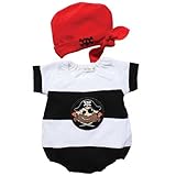 【帽子付き海賊パイレーツ】ロンパス (60ｃｍ)