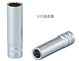 【KTC工具】 1/4 ( 6.3sq) １２角 ディープソケットインチ （11/32"） / B2L-11/32W