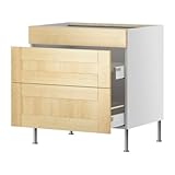 IKEA(イケア) FAKTUM イェデル バーチ 60 cm 59856897 シンクユニット用ベースキャビネット 引き出し付/ フロント2枚、イェデル バーチ