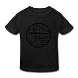 星 ２～６歳子供 男女兼用祭り 年中行事 日本 文化 Tシャツ ブラック 5-6 Toddler