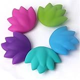 [アクセサリー] チュアブル ソフト 弾性がある DIY シリコンビーズ グラス 混合色 十個セット