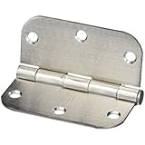 Stanley Hardware RD758 3-1/2" X 3-1/2" 5/8" Radius Residential Hinge in Satin Chrome [並行輸入品]